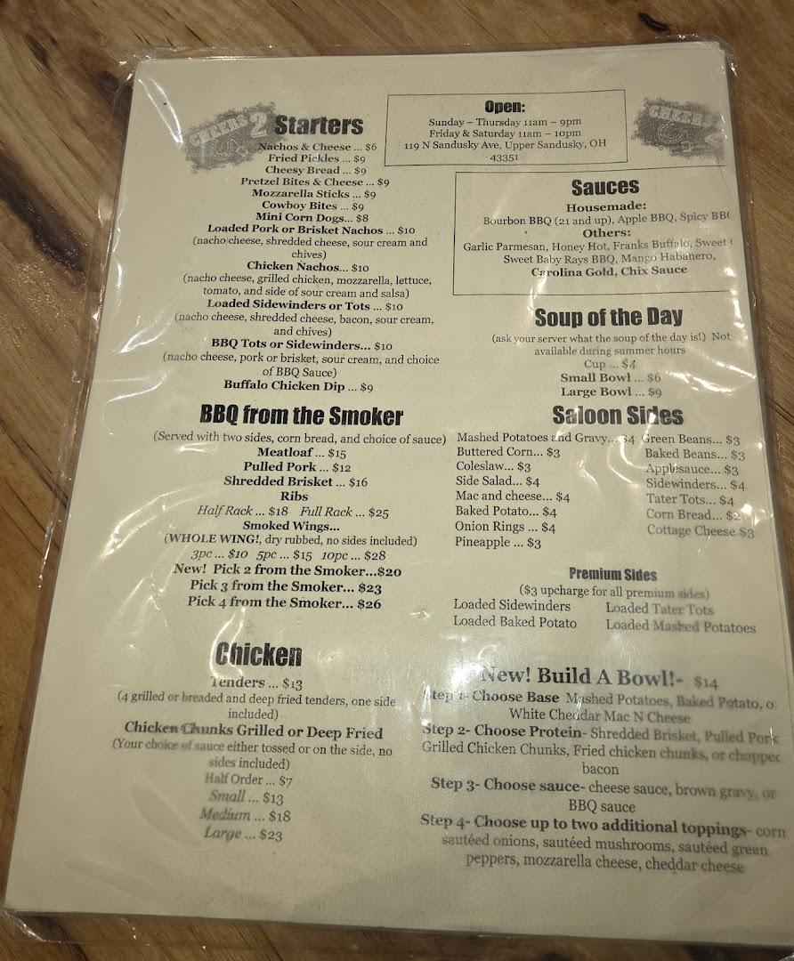 Cheers 2 U - Upper Sandusky, OH